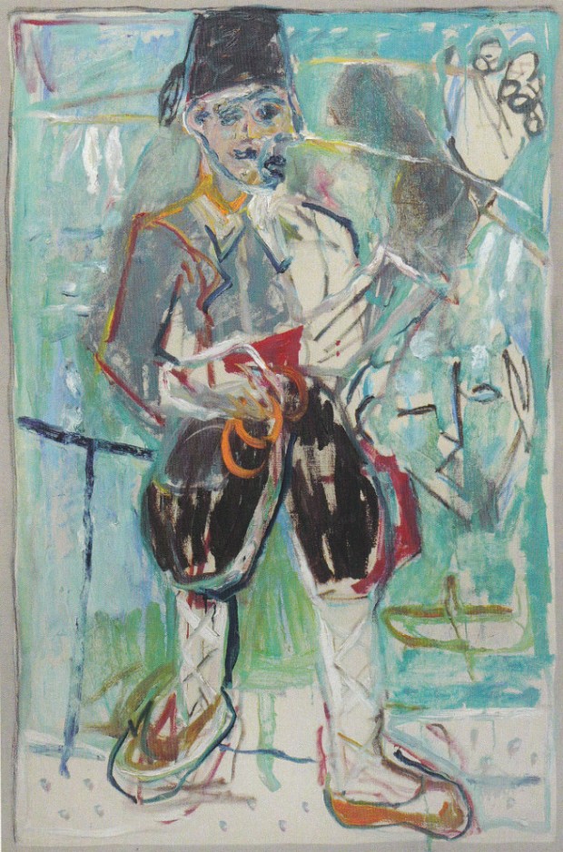 A Turk (After Larionov) by Childish Adams Edgeworth. Joint painting by Billy Childish, Harry Adams and Edgeworth.