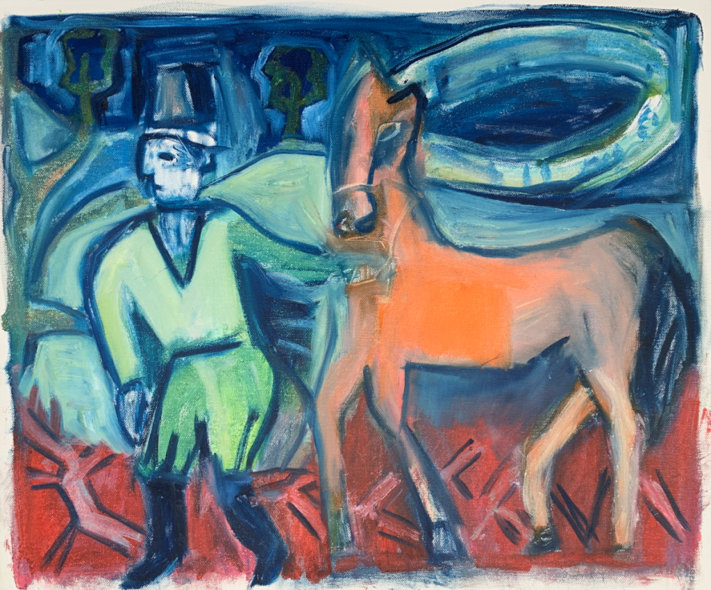 Heckel's Horse Jr. painting.